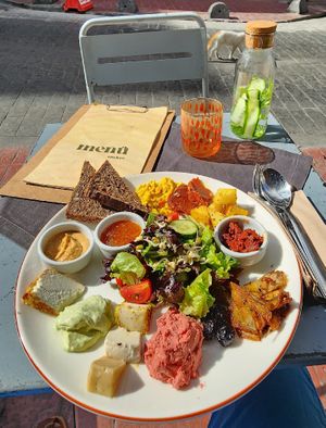 Breakfast. Got a discount by the owner for the portions were a little less than usual at Vegan Dükkan Lokanta - The Eatery in Istanbul