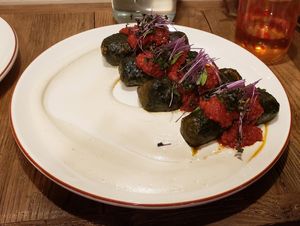 Stuffed chard leaves at Vegan Dükkan Lokanta - The Eatery in Istanbul