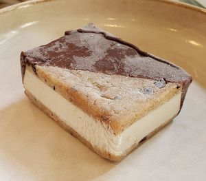Ice cream sandwich (that's cookie dough) at Vegan Dükkan Lokanta - The Eatery in Istanbul