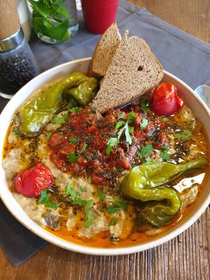 traditional eggplant..  order this!!! at Vegan Dükkan Lokanta - The Eatery in Istanbul