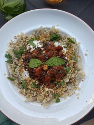 Turkish Ravioli   at Vegan Dükkan Lokanta - The Eatery in Istanbul