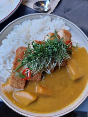 tofu katsu curry at Vegan Dükkan Lokanta - The Eatery in Istanbul