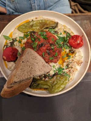 Grilled eggplant at Vegan Dükkan Lokanta - The Eatery in Istanbul