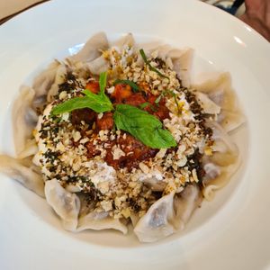 Raviolis - great at Vegan Dükkan Lokanta - The Eatery in Istanbul