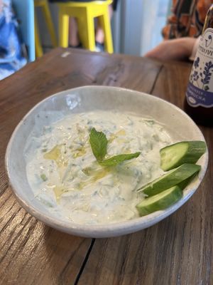Tzatziki dip (delicious)   at Vegan Dükkan Lokanta - The Eatery in Istanbul