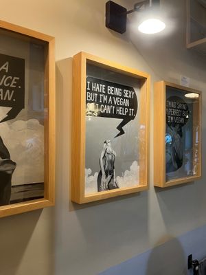 Art for sale. at Vegan Dükkan Lokanta - The Eatery in Istanbul