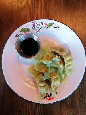 Dumplings at Zaap Thai Street Food in Sheffield