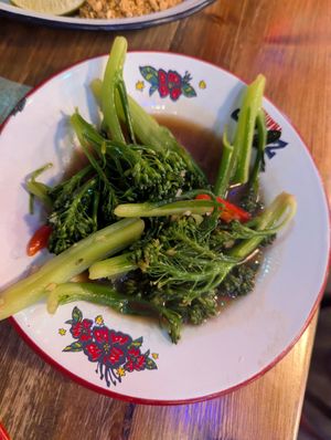 Broccoli side dish at Zaap Thai Street Food in Sheffield