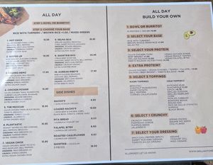 Menu  at G'rilla Kitchen in Rotterdam
