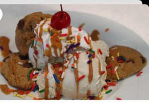 Vegan cookie sundae  at The Ice Cream Chick in Huntington