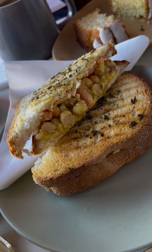 Chickpea toastie!  at SIAR in Kinvarra