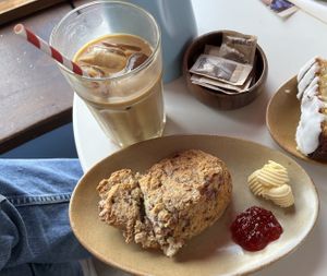 coffee & a scone & jam!  at SIAR in Kinvarra