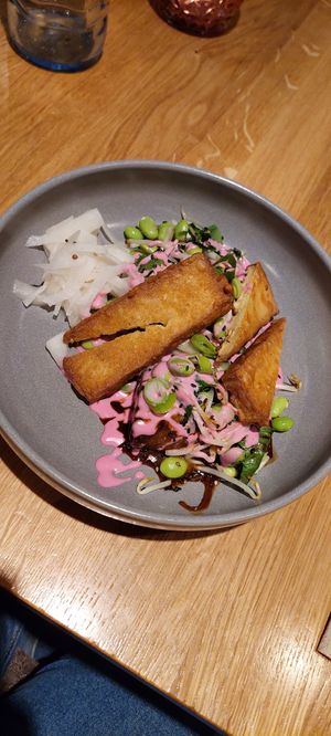 Melanzani mit Tofu at Yamm in Vienna