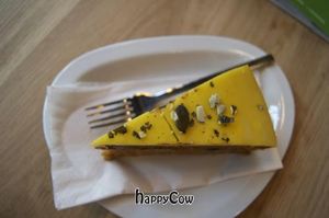 delicious ! carrot cake with pumpkin seeds  at Yamm in Vienna