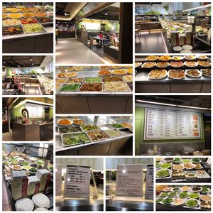 Wide variety  at Minder Vegetarian 明德素食 - Q Square Mall in Taipei