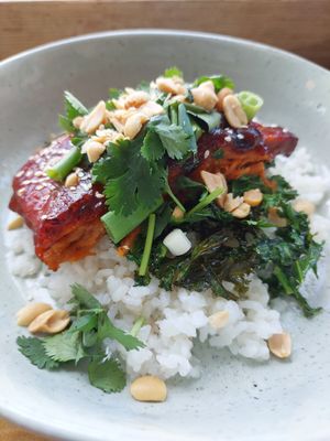 "Ribs" and coconut rice at The Tinker's Granddaughter in Lymington