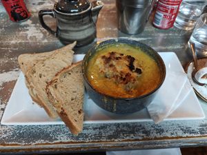 Soup of the day at Strawberry Lounge in Alnwick