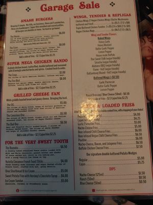 Menu #Veganuary at Garage Sale in Phnom Penh