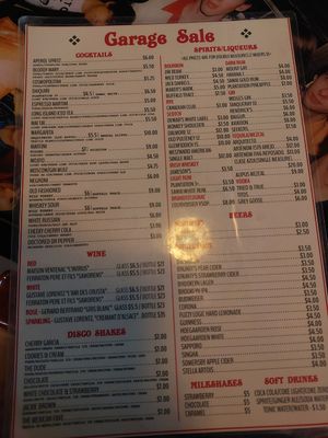 Menu #Veganuary at Garage Sale in Phnom Penh