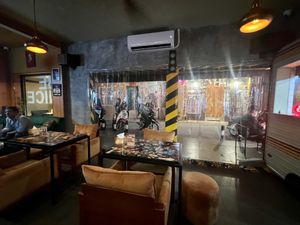 Inside from the bar   at Garage Sale in Phnom Penh