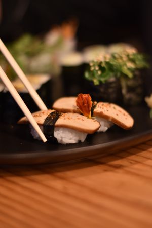 Smoked Tofu Nigiri at Odessa in Albufeira