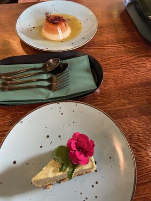 Vegan Matcha cheesecake  at Pink in Warsaw