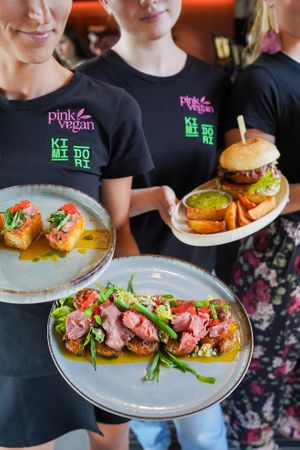 service with a smile at Pink in Warsaw