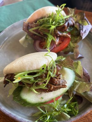 Bao buns  at Pink in Warsaw