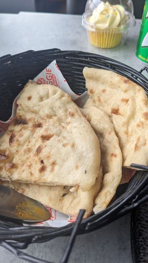 Naan bread at Veggie Master in Wolverhampton