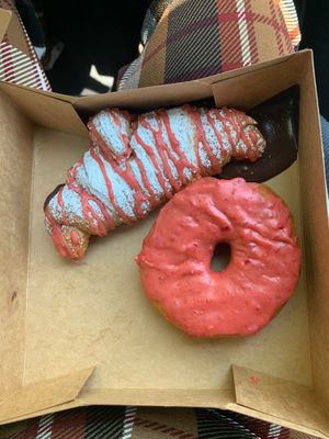 Strawberry doughnut 
Nutella croissant  at Pepperbox Doughnuts - NoDa  in Charlotte