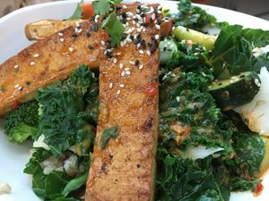 Tofu kale salad at Native Foods in Tigard