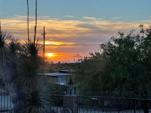 Sunset view from the room.  at Rancho Vegano in Tucson