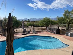 A view of the Catalina Mountains  at Rancho Vegano in Tucson
