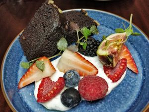 Brownie at Cultivate Cafe in Central Singapore