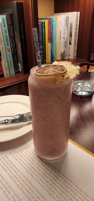 Icy smoothie at Cultivate Cafe in Central Singapore