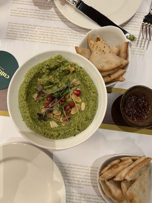 Broccolini Toasted Almond and Mint Pesto   at Cultivate Cafe in Central Singapore