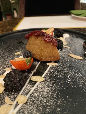 Amazing lemon almond olive oil cake!  at Cultivate Cafe in Central Singapore