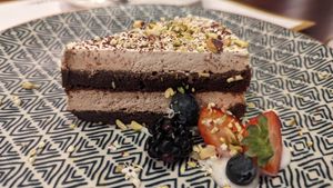 Tiramisu was ok -- a bit dry at Cultivate Cafe in Central Singapore