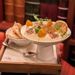 Vegan Classic Hummus with Za'atar & Orange Oil at Cultivate Cafe in Central Singapore