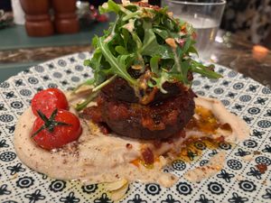 Mushroom with bean puree at Cultivate Cafe in Central Singapore