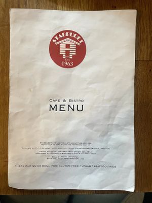 Menu 1/3  at Råvarene - Café & Bio Bistro in Bergen