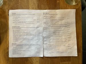 Menu 2/3  at Råvarene - Café & Bio Bistro in Bergen