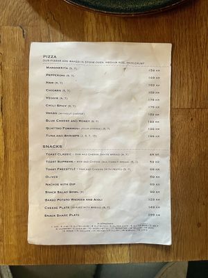 Menu 3/3  at Råvarene - Café & Bio Bistro in Bergen