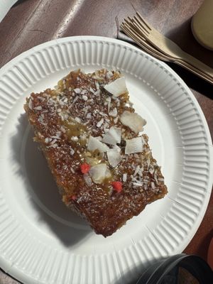 Pineapple cake  at Natural History Museum in South West London