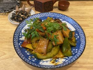 Tofu vegetables with sweet and sour sauce   at Ivy.kitchen in Hue