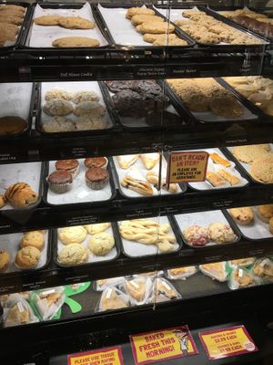 A bunch of vegan selections from the bakery at Concord Food Co-op in Concord
