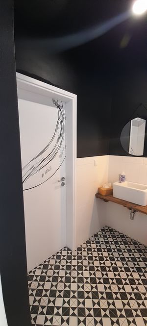 wc at Mercearia Bio Café Lagos in Lagos