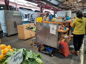 The stall at Roasted Chestnuts in Melbourne