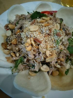 Fig salad at Tinh Quan in Hue