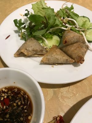 Spring rolls Hue style at Tinh Quan in Hue
